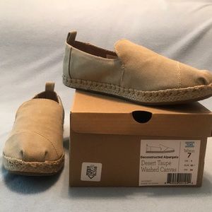 Toms Women’s Desert Taupe Washed Canvas Shoes